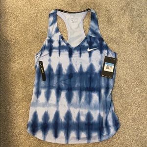NWT Nike Tank Top in Blue Tie-Dye
